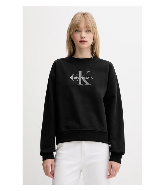 Μπλούζα Calvin Klein Jeans χρώμα: μαύρο, LV047B234G