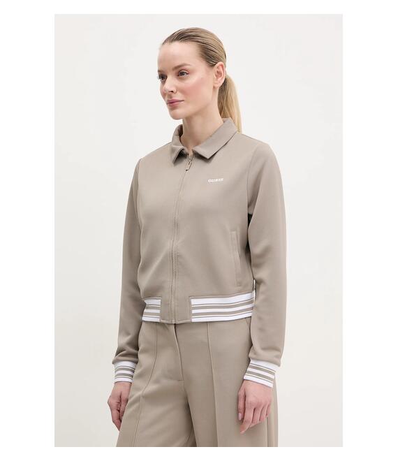 Μπλούζα Guess AMARYLLIS χρώμα: καφέ, V5GQ03 KCYF2