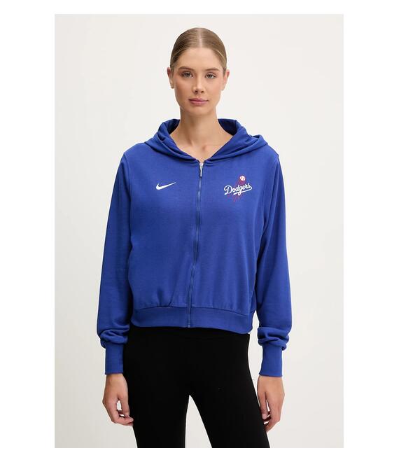 Μπλούζα Nike Los Angeles Dodgers χρώμα: μοβ, με κουκούλα, 035D-11TU-LD-HVV