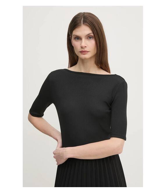 Μπλουζάκι Calvin Klein χρώμα: μαύρο, K20K208244