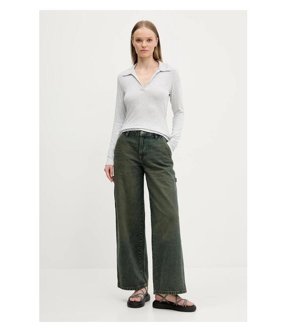 Μακρυμάνικο Abercrombie & Fitch χρώμα: γκρι, KI139-5208