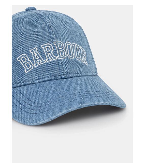 Τζιν καπέλο μπέιζμπολ Barbour Emily χρώμα: μπλε, LHA0582BL31
