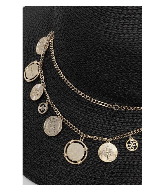 Καπέλο Guess χρώμα: μαύρο, AW5290 NYL01