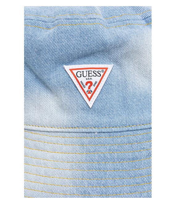 Βαμβακερό καπέλο Guess χρώμα: μπλε, AW5289 COT01