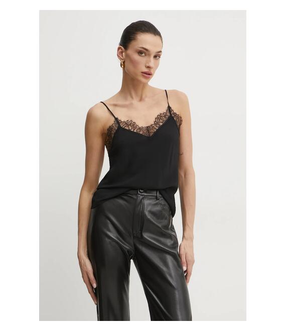 Top Patrizia Pepe χρώμα: μαύρο, 8C0779 A8I1