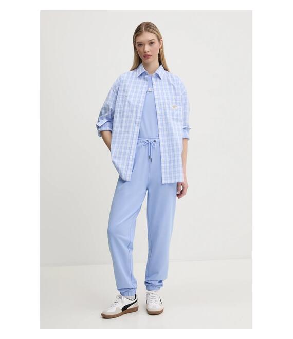 Βαμβακερό πουκάμισο Guess Jeans χρώμα: μπλε, W5RH95 WGZ11