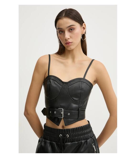 Μπλουζάκι Karl Lagerfeld Jeans χρώμα: μαύρο, A1W11011