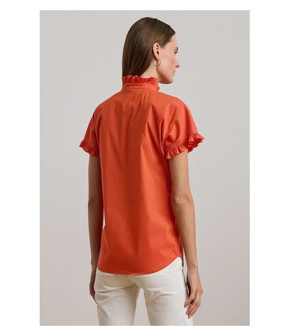 Πουκάμισο Lauren Ralph Lauren χρώμα: πορτοκαλί, 200957457