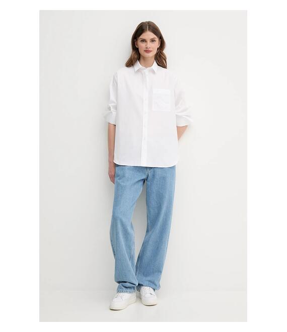 Βαμβακερό πουκάμισο Lacoste χρώμα: πράσινο, CF0215