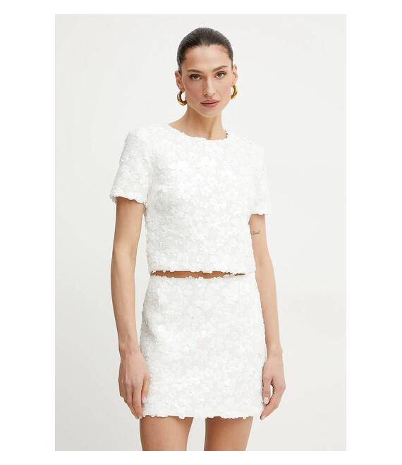 Μπλουζάκι MICHAEL Michael Kors χρώμα: άσπρο, MS551OOHHS