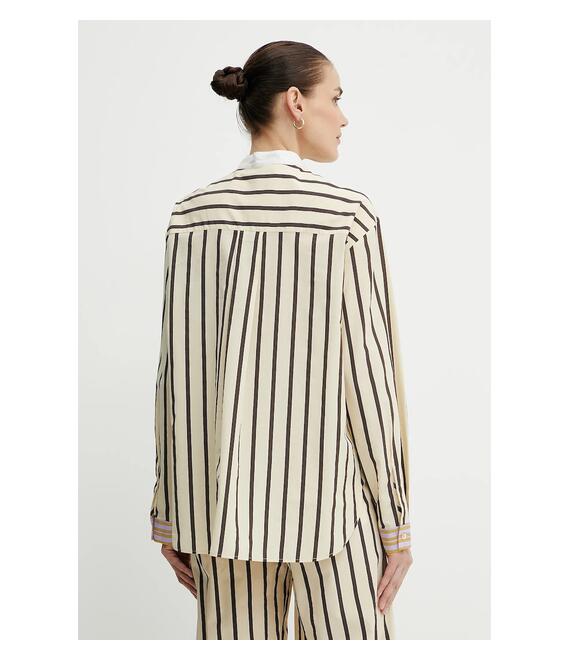 Πουκάμισο Forte Forte χρώμα: μπεζ, 13851 my shirt