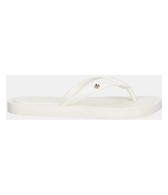 Σαγιονάρες Tory Burch Kira χρώμα: άσπρο, 162307-100