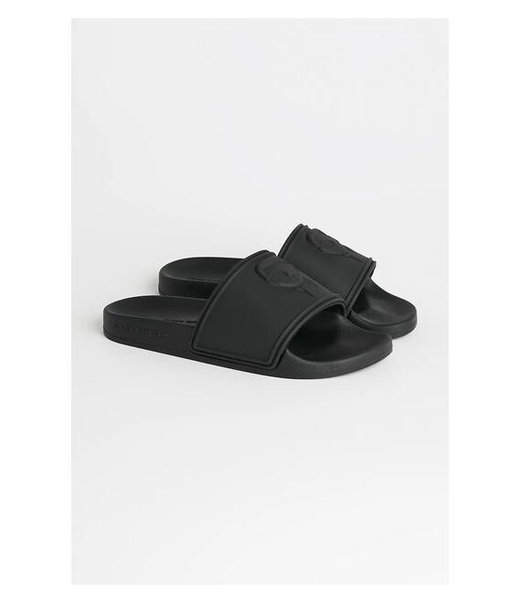 Παντόφλες Karl Lagerfeld KONDO 2.0 χρώμα: μαύρο, KL80919M