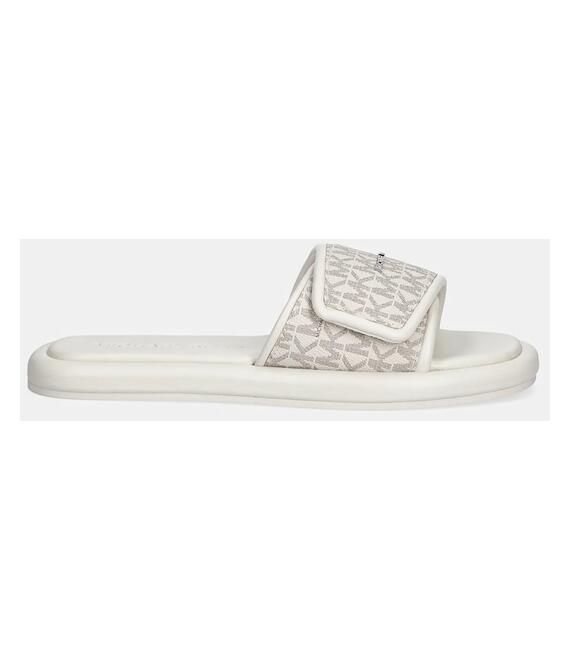 Παντόφλες MICHAEL Michael Kors Suki χρώμα: μπεζ, 40S5SKFA1B.150