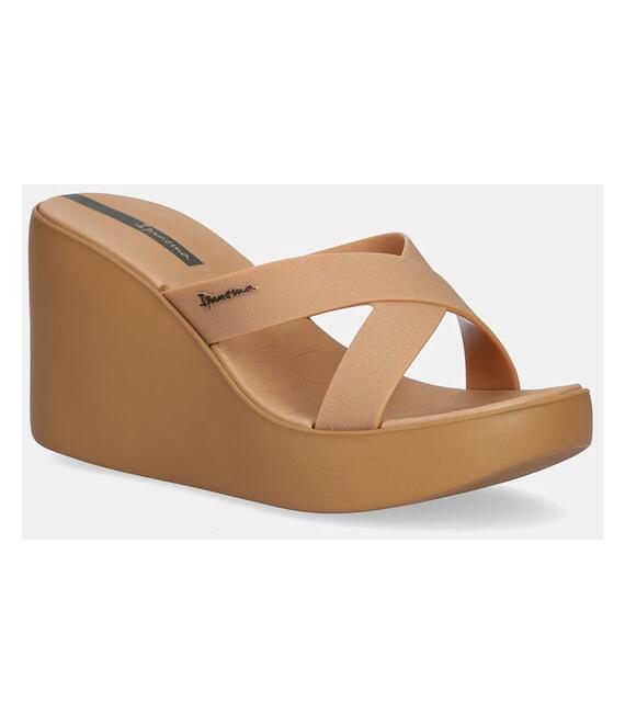 Παντόφλες Ipanema HIGH FASHION χρώμα: καφέ, 83646-BD677
