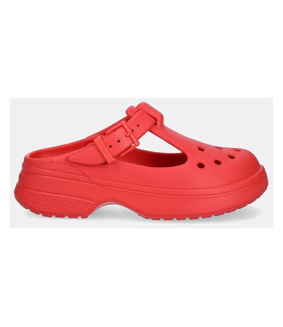 Παντόφλες Crocs Classic Mary Jane Clog χρώμα: κόκκινο, 210581-6ZR