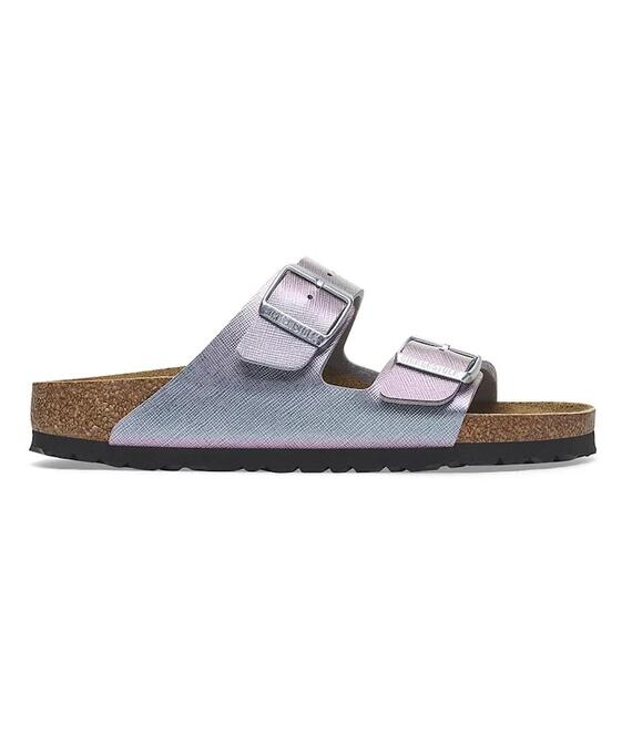 Παντόφλες Birkenstock Arizona Saffiano Iridescent χρώμα: μοβ, 1029510