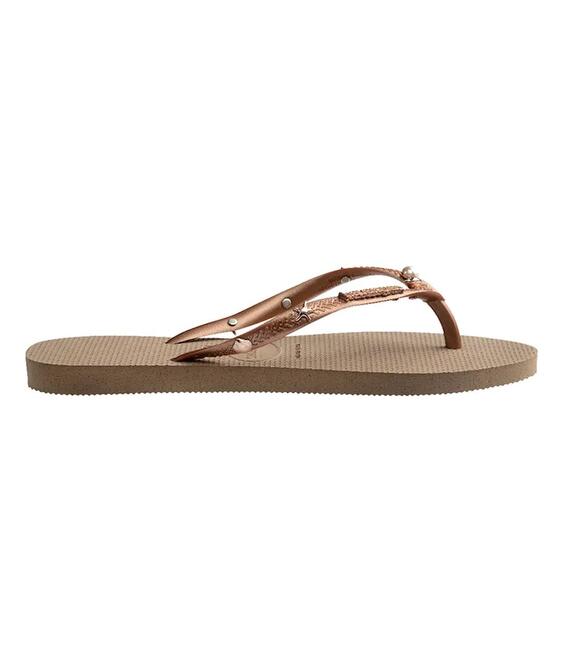Σαγιονάρες Havaianas SLIM LUXURY AQUA χρώμα: χρυσό, 4149965.3581