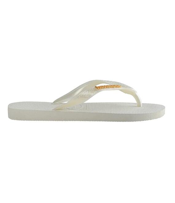 Σαγιονάρες Havaianas LOGO χρώμα: άσπρο, 4127244.0001