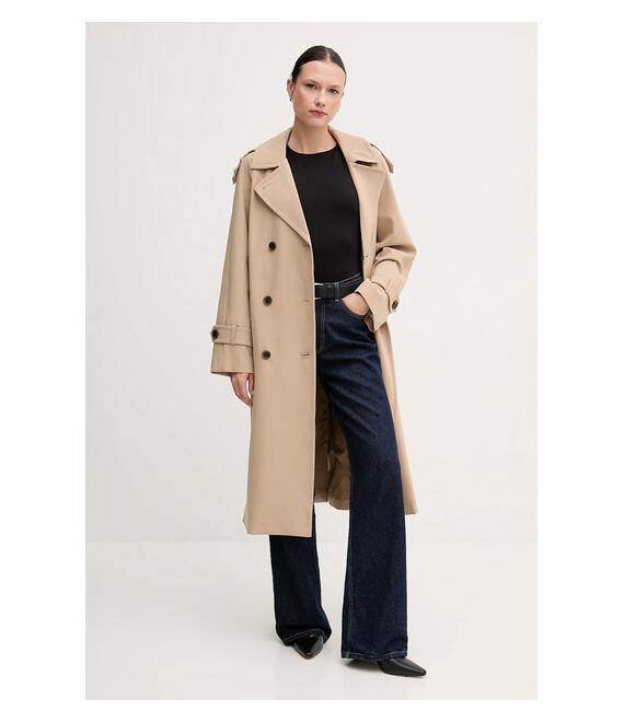 Παλτό Dkny χρώμα: πράσινο, DLEMPQ97