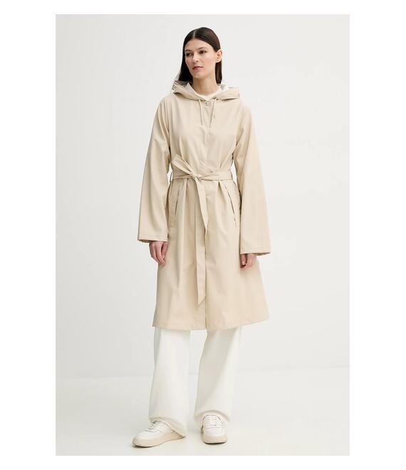 Μπουφάν Rains A-Line Longer W Jacket W3 χρώμα: μπεζ, 12040