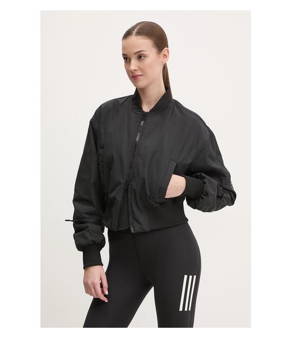 Σακάκι προπόνησης adidas by Stella McCartney χρώμα: μαύρο, JF6030