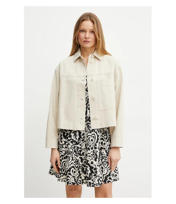 Βαμβακερό μπουφάν Weekend Max Mara χρώμα: μπεζ, 2515041081600