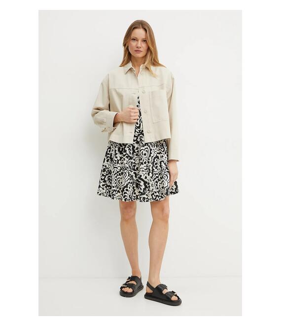 Βαμβακερό μπουφάν Weekend Max Mara χρώμα: μπεζ, 2515041081600