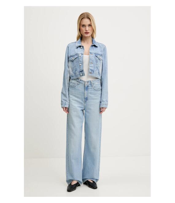 Τζιν μπουφάν Moschino Jeans χρώμα: μπλε, 0503 3719