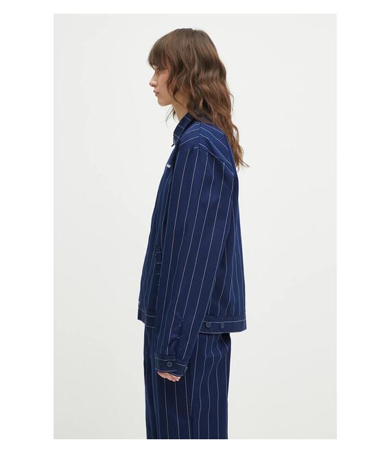 Adidas Originals Pinstripe H Jacket χρώμα: ναυτικό μπλε, JJ3477