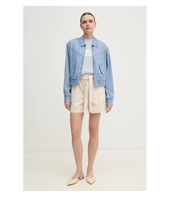 Μπουφάν Dkny χρώμα: μπλε, P51CZA84