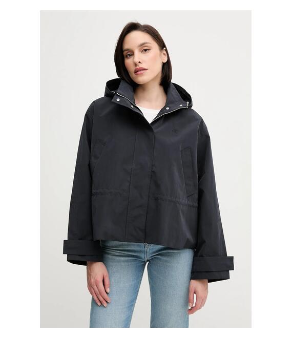 Μπουφάν Calvin Klein Jeans χρώμα: μαύρο, LV047AB502