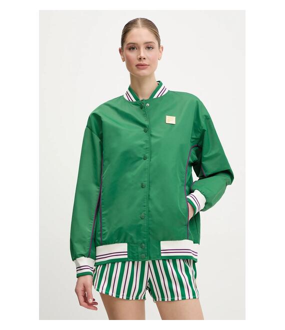 Μπουφάν bomber Fila Leme χρώμα: πράσινο, FAW0999