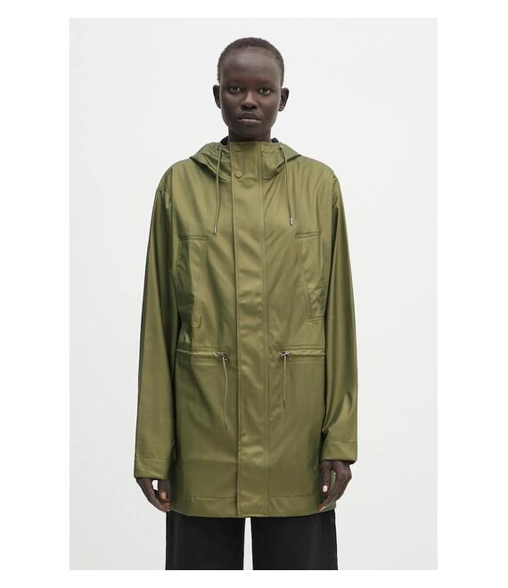 Παρκά Rains Bold Long Jacket W3 χρώμα: πράσινο, 12110.105