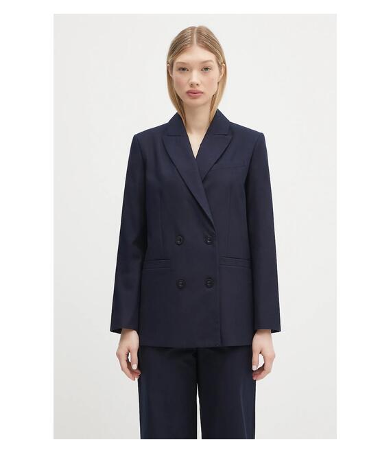 Βαμβακερό blazer A.P.C. veste lucy χρώμα: ναυτικό μπλε, COHFU.F03212