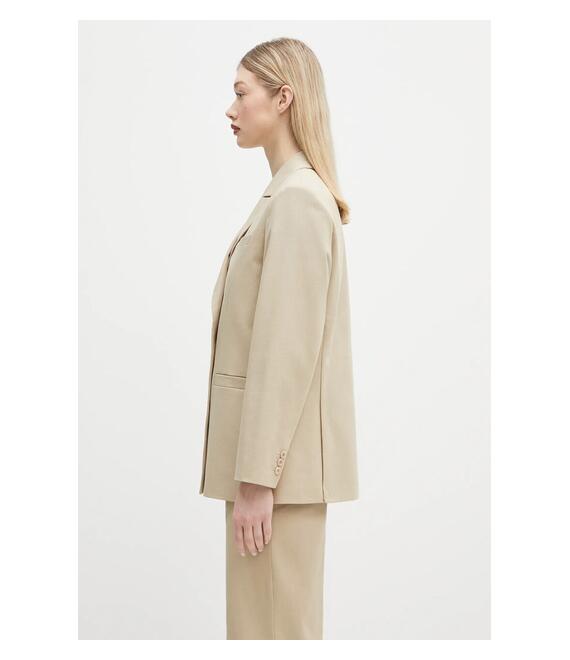 Βαμβακερό blazer A.P.C. veste lucy χρώμα: μπεζ, COHFU.F03212