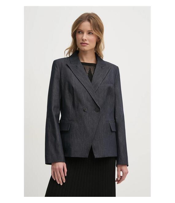 Σακάκι Dkny χρώμα: ναυτικό μπλε, DJ4J6010