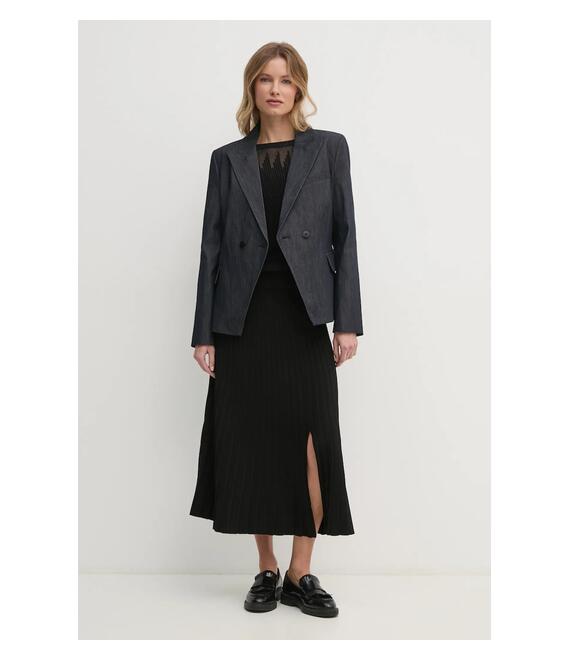 Σακάκι Dkny χρώμα: ναυτικό μπλε, DJ4J6010