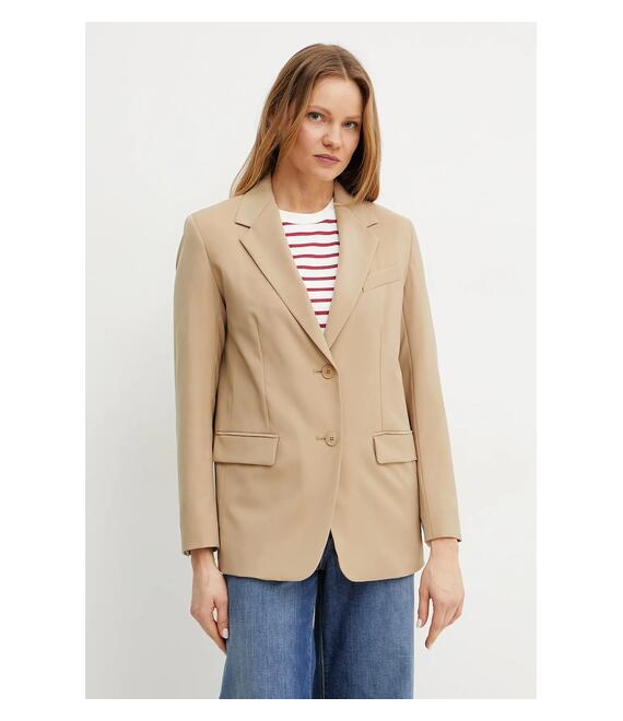 Μάλλινο σακάκι Weekend Max Mara χρώμα: πράσινο, 2515041091600