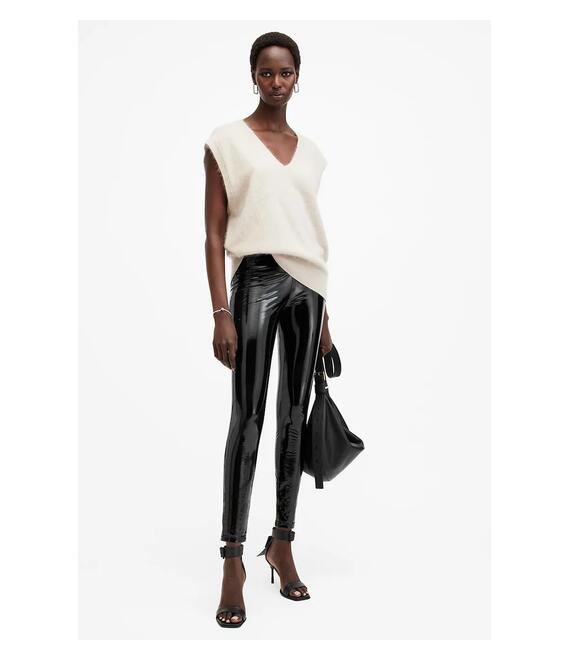 Κολάν AllSaints CORA χρώμα: μαύρο, W059TB