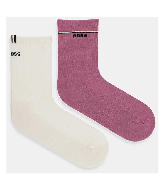 Κάλτσες BOSS 2-pack χρώμα: ροζ, 50502113
