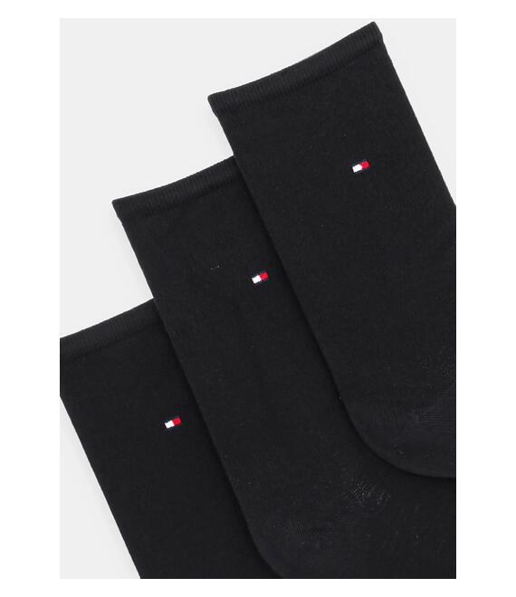 Κάλτσες Tommy Hilfiger 3-pack χρώμα: μαύρο, 701233828