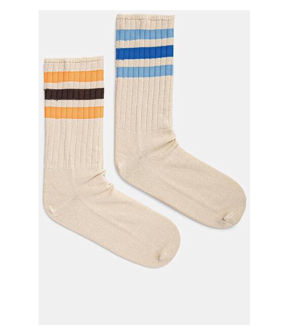 Κάλτσες από λινό μείγμα adidas Originals 2-pack χρώμα: μπεζ, JC8625