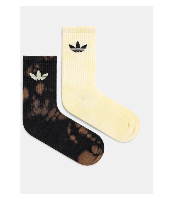 Κάλτσες adidas Originals 2-pack χρώμα: καφέ, JC8636