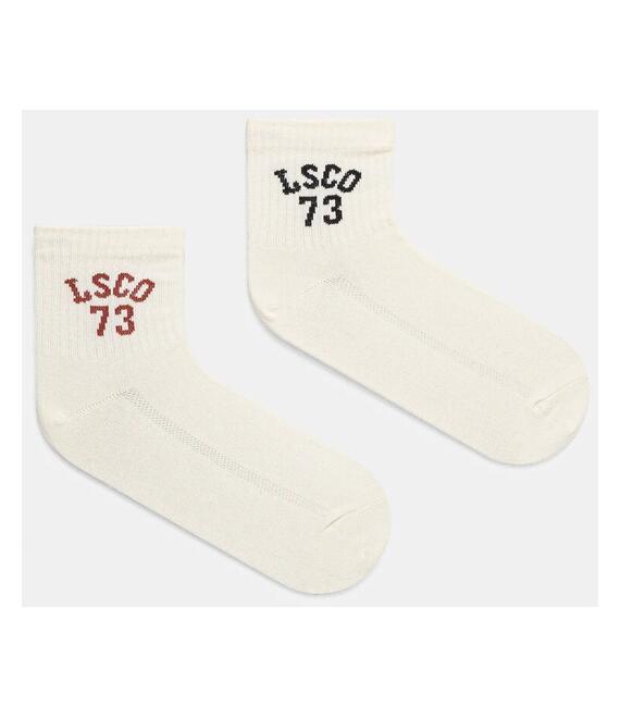 Κάλτσες Levi's 2-pack χρώμα: μπεζ, 37157-1221