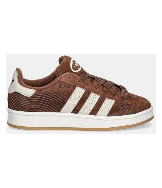 Σουέτ αθλητικά παπούτσια adidas Originals Campus 00s χρώμα: καφέ, JQ7671