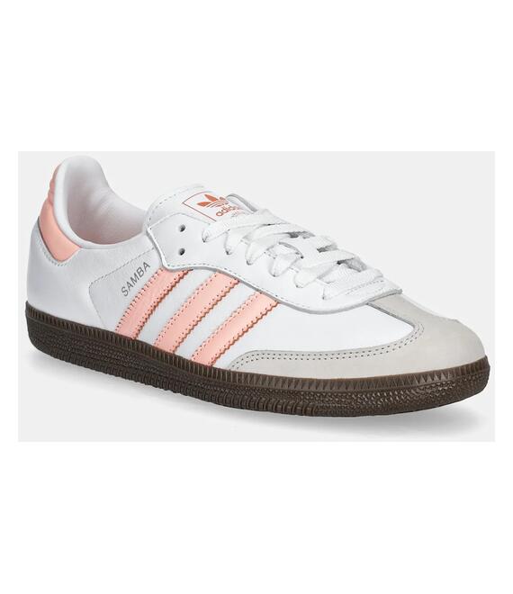 Δερμάτινα αθλητικά παπούτσια adidas Originals Samba Og W χρώμα: άσπρο, JH5687