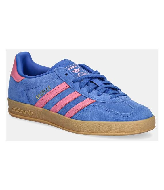 Σουέτ αθλητικά παπούτσια adidas Originals Gazelle Indoor χρώμα: μπλε, JS4144