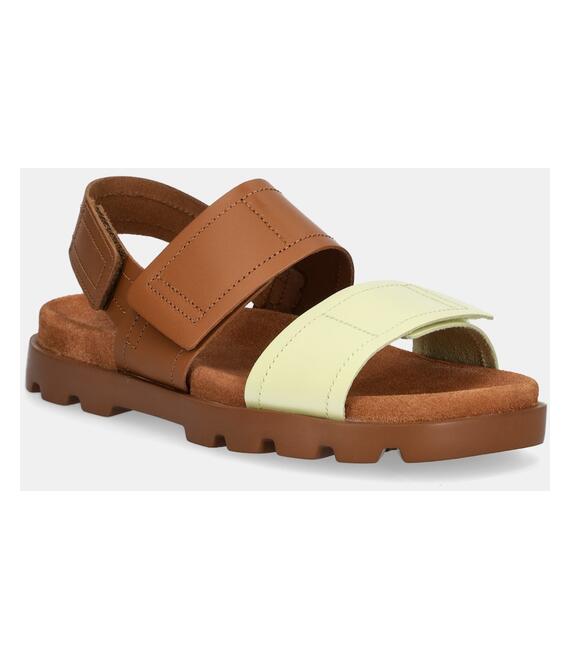 Δερμάτινα σανδάλια Camper Brutus Sandal χρώμα: καφέ, K201323-017