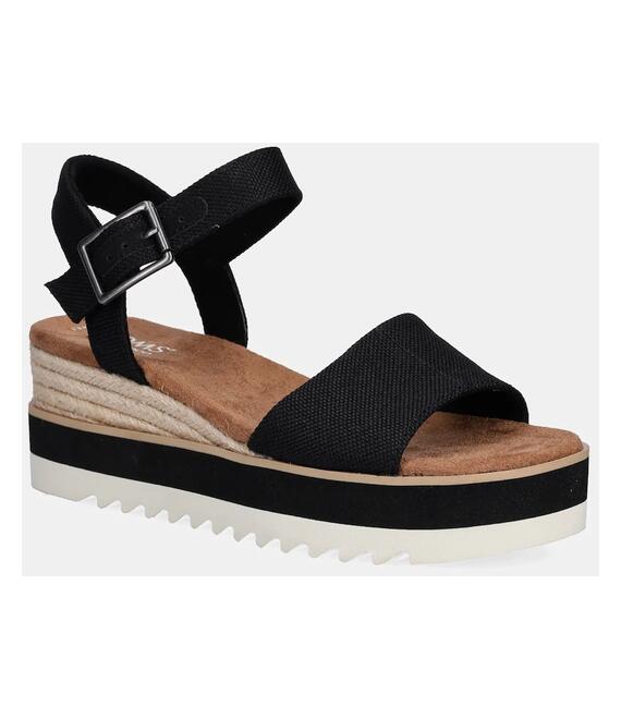 Σανδάλια Toms Diana χρώμα: μαύρο, 10017856